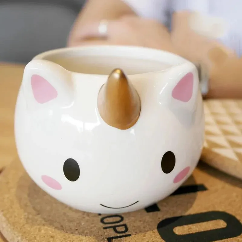 Rainbow Handle 3D Unicorn Cat Shaped Mug For Girls ... From Mengdastore,  $16.34 | DHgate.Com