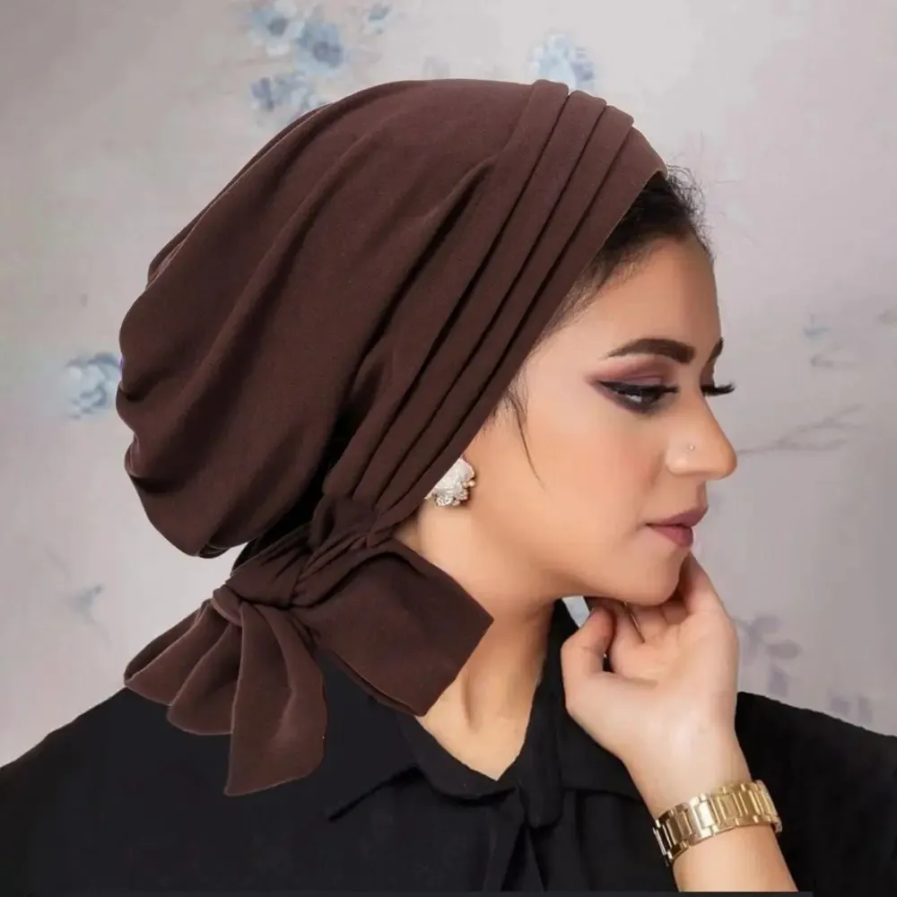 Nuove donne fiore cotone annodato turbante cappello croce Twist Cap sciarpa cancro chemio berretti Cap Head Wrap copricapo accessori per capelli  200000297