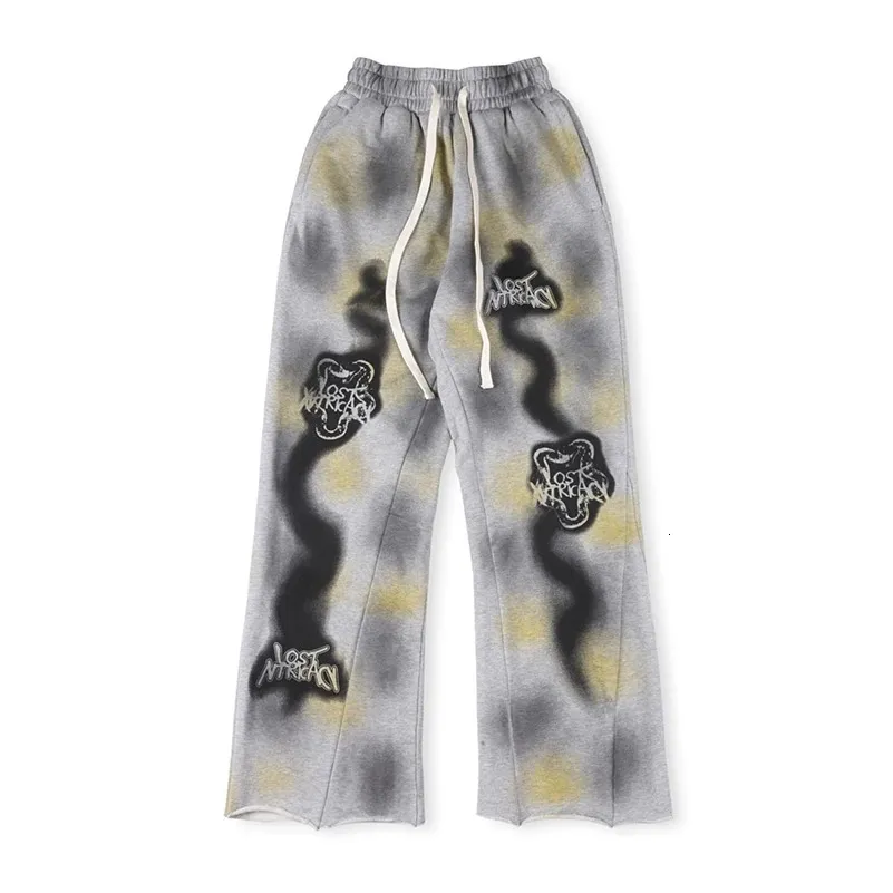 High Street Washed Rhineston Joggers Sweatpants For Men And