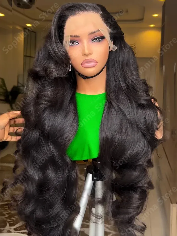 30 Inch 13X4 Lace Front Synthetic Hair Wig 200 Density Wavy  display picture 3