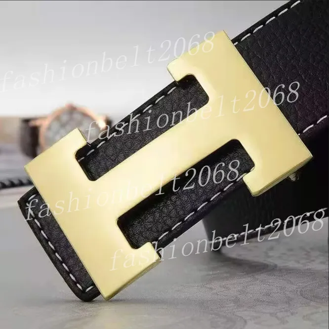 Hermes Inspired Belt - Black & Gold