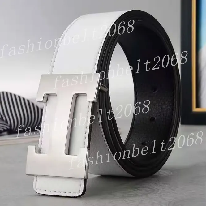 Hermes Inspired Belt - White & Silver
