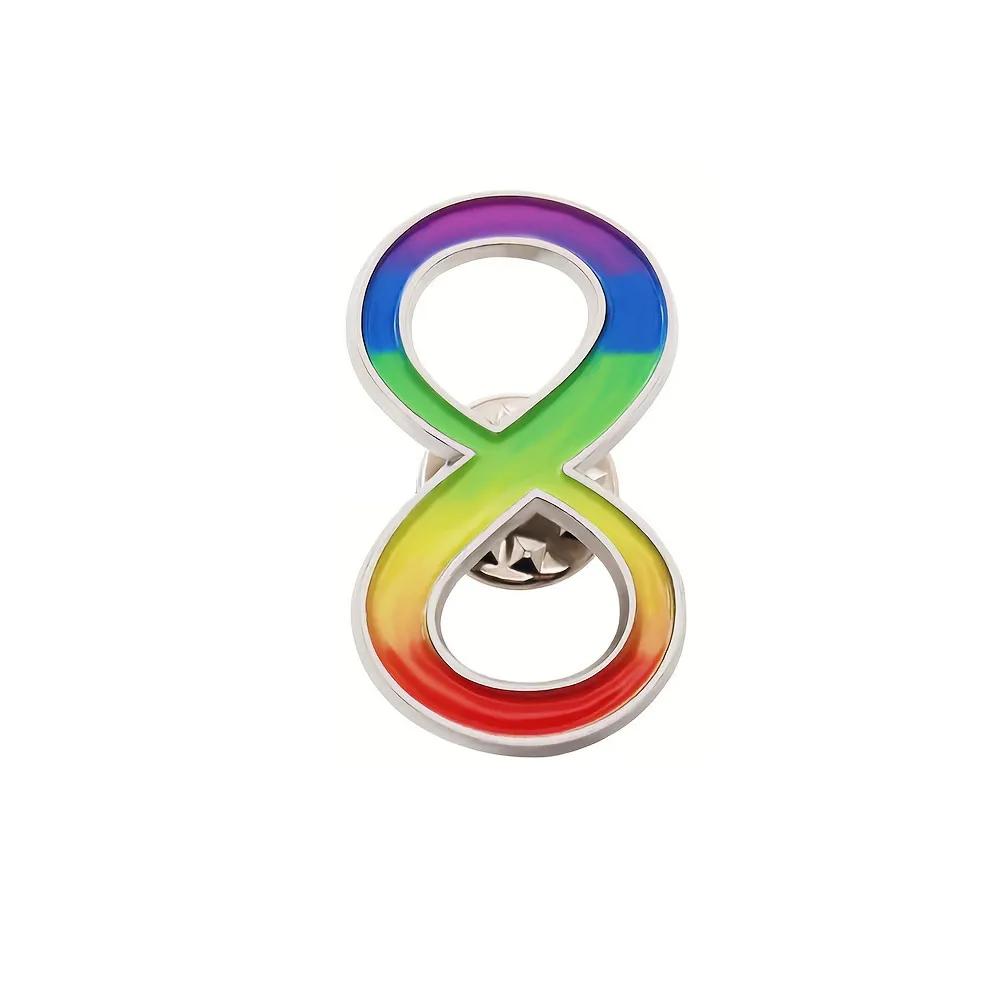 Autism Infinity Symbol Brooch Pins Bulk Pack Alloy Enamel Autism ...