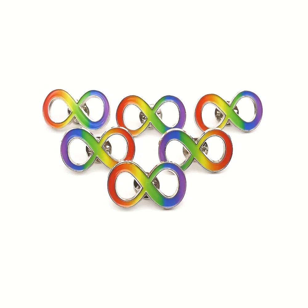 Autism Infinity Symbol Brooch Pins Bulk Pack Alloy Enamel Autism ...