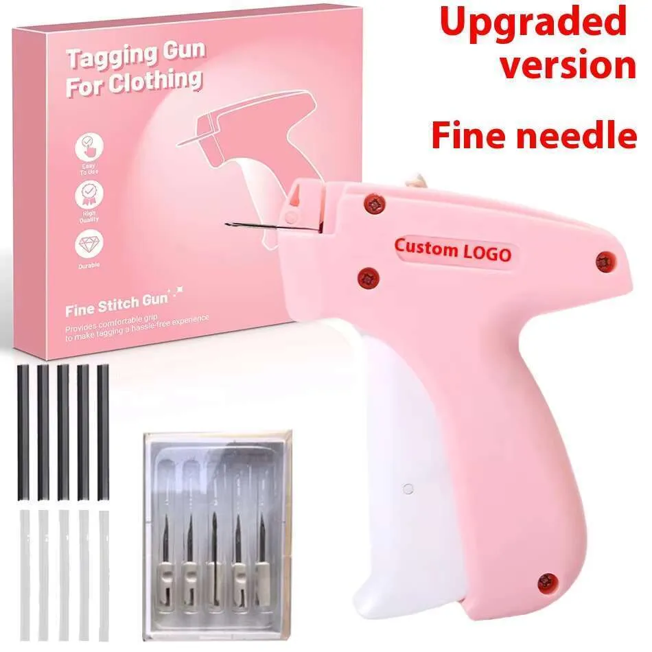 wholesale DHGadgets Mini Manual Tag Needle Gun Quick Sewing Tool for Clothes Micro Needles