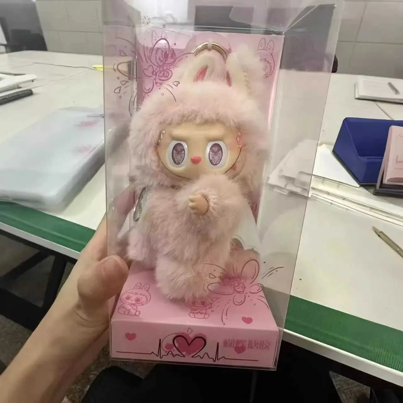 Labubu Monster Zimomo Angel Red Pink Change Replic Series Doll