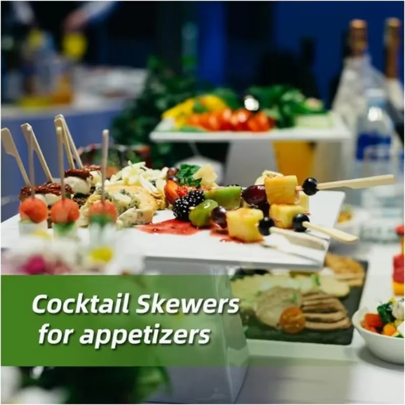 200 spiedini da cocktail in legno naturale con perle in oro e acrilico, in bambù, stuzzicadenti, antipasti, bastoncini per bar, feste, dessert, grigliate, spuntini, frutta, antipasti, 12 cm