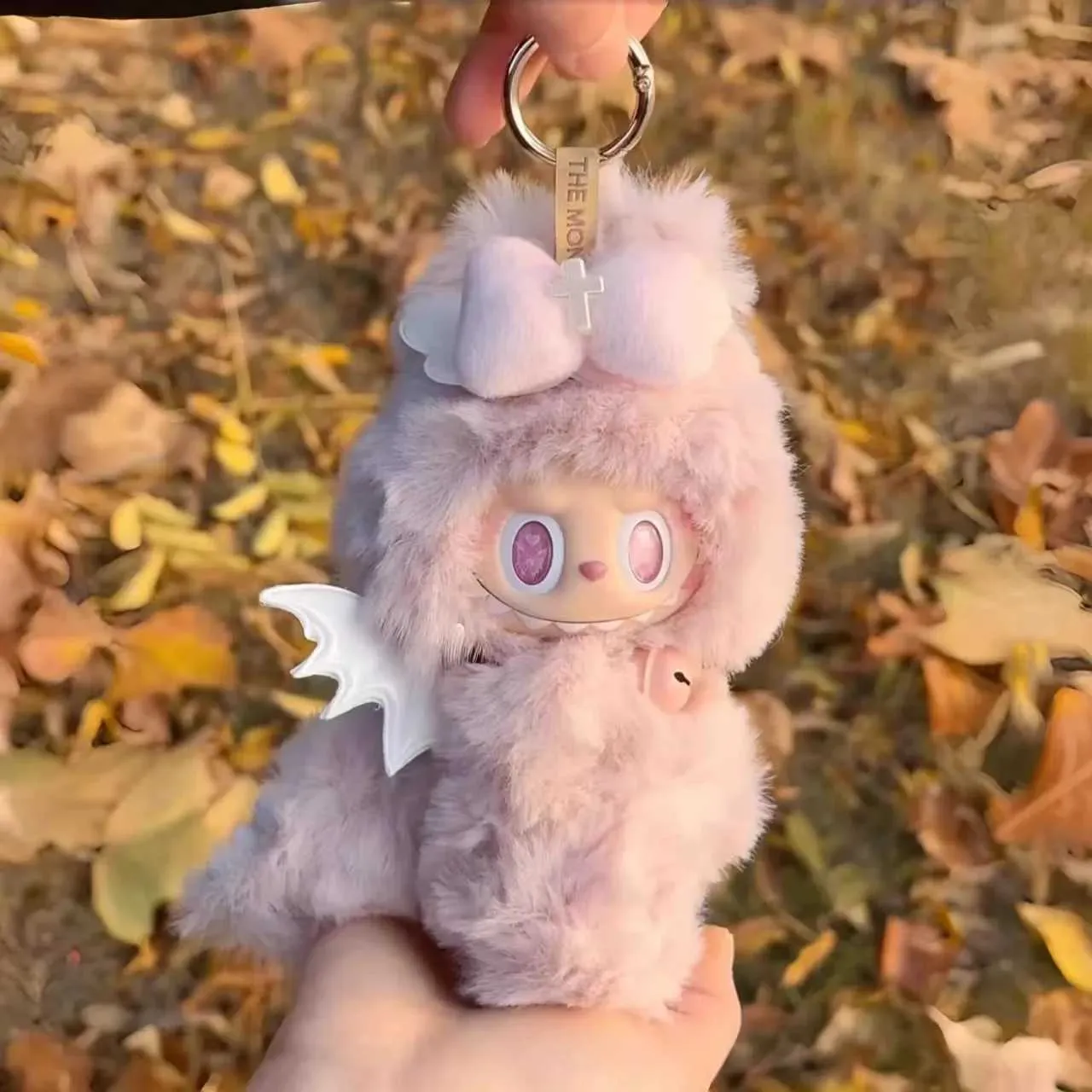 Labubu Monster Zimomo Angel Red Pink Change Replic Series Doll