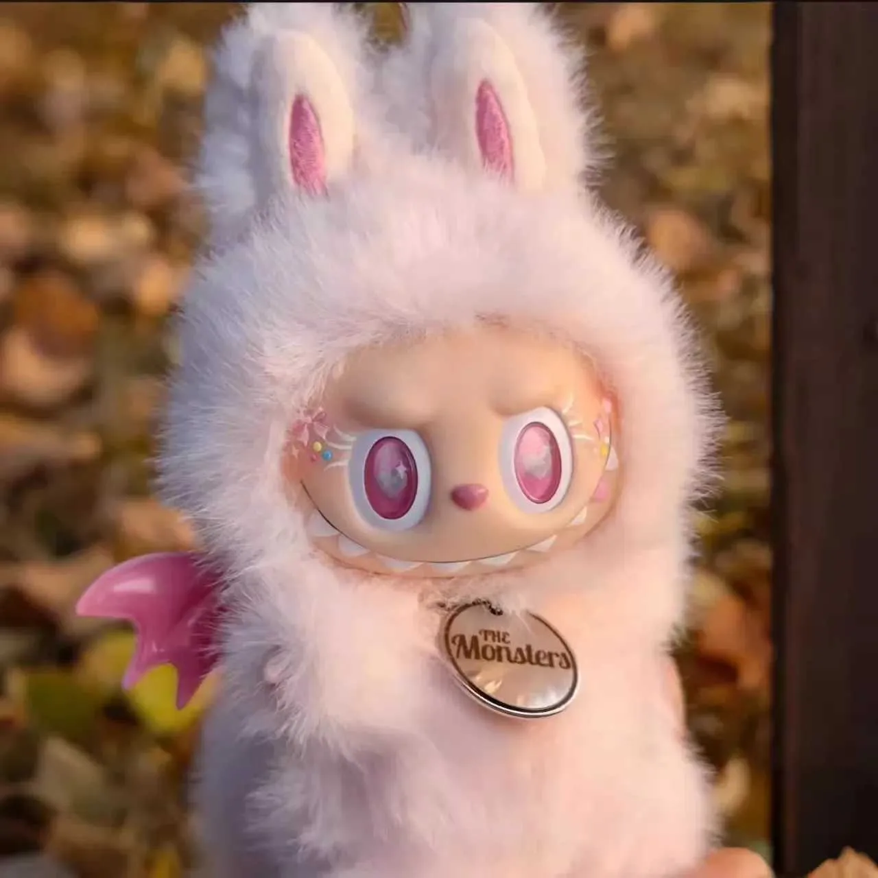 Labubu Monster Zimomo Angel Red Pink Change Replic Series Doll