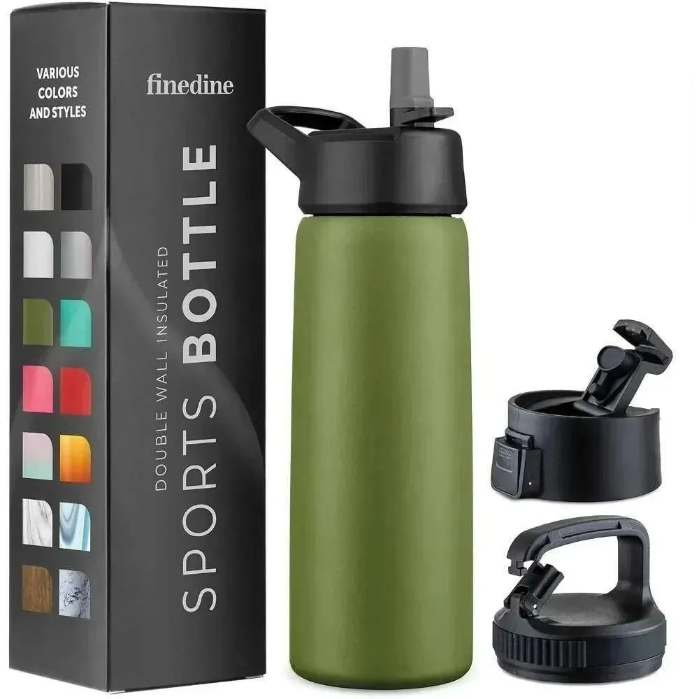 Botellas De Agua Aisladas De Paredes Triples Con Pajitas De 25 Oz De Metal  De Acero Inoxidable Botella De Botella De Botella Tapa Del Ejército Del  Ejército De 14,74 € | DHgate, image size:1000x1000