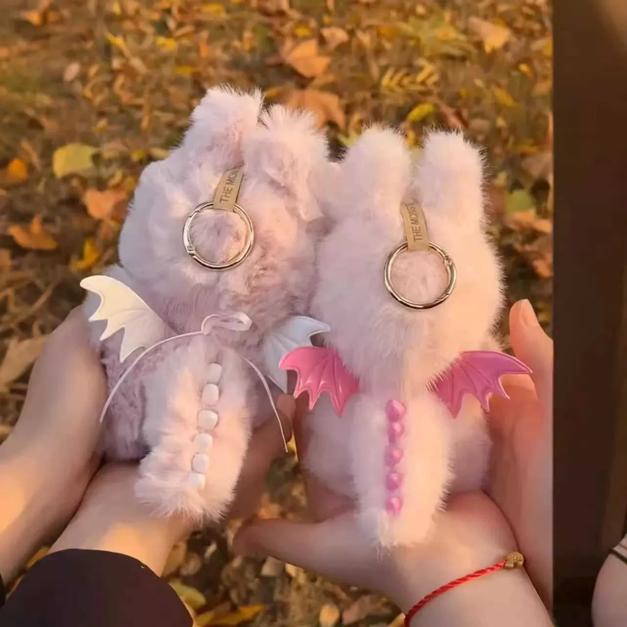 Labubu Monster Zimomo Angel Red Pink Change Replic Series Doll