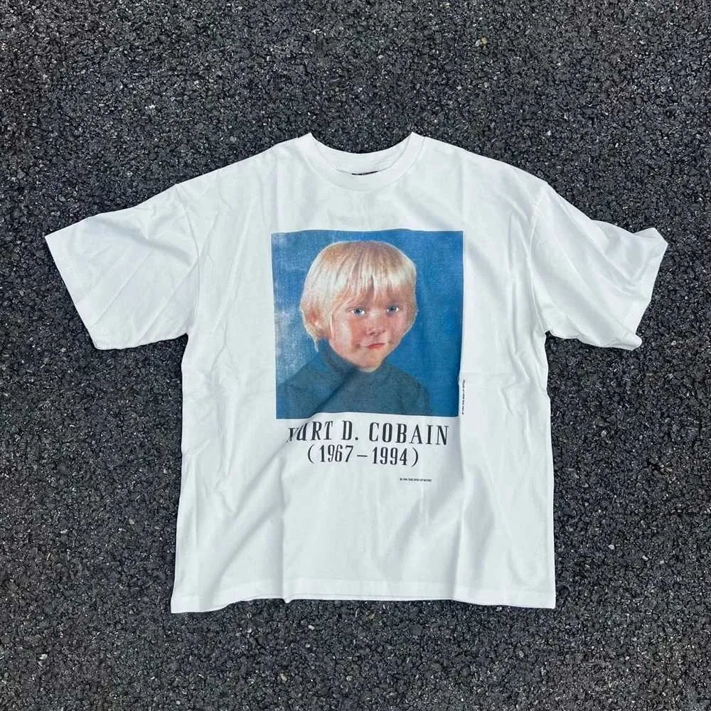 Wholesale Frog Drift Kurt Cobain Vintage Graphic T Shirt 100