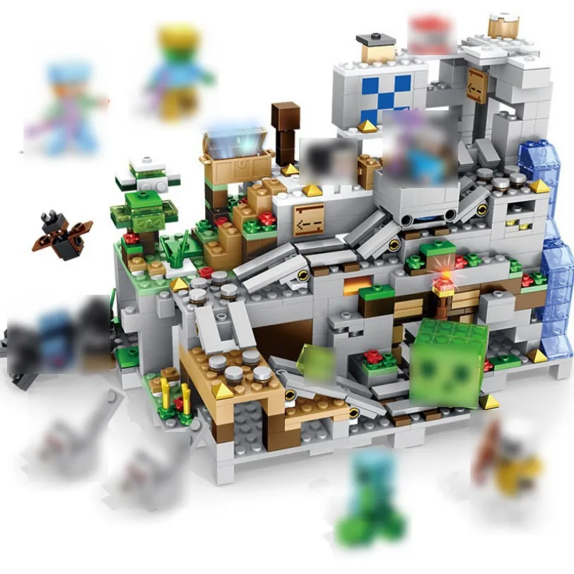 My World Building Blocks Set 2 In 1 Mountain Cave... From ...