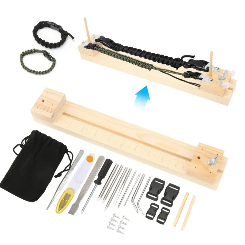 Wooden Paracord Bracelet Maker Kit   13.8in Jig With... 