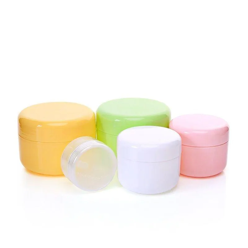 Refillable Cosmetic Containers: Small Plastic Emulsion Cream Jars ...
