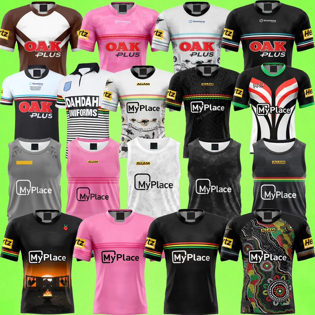 S 5XL Penrith Panthers 2024 2025 2026 Rugby Jerseys Vest 24 25 26