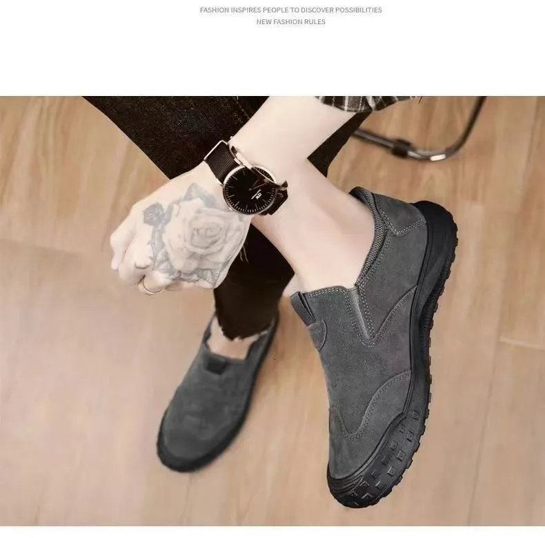 Labor Protection For Men Low Cut Boots Hiking Simple Comfortable Breathable Casual And Trendy Shoes Ddmysaturn_voghion.com