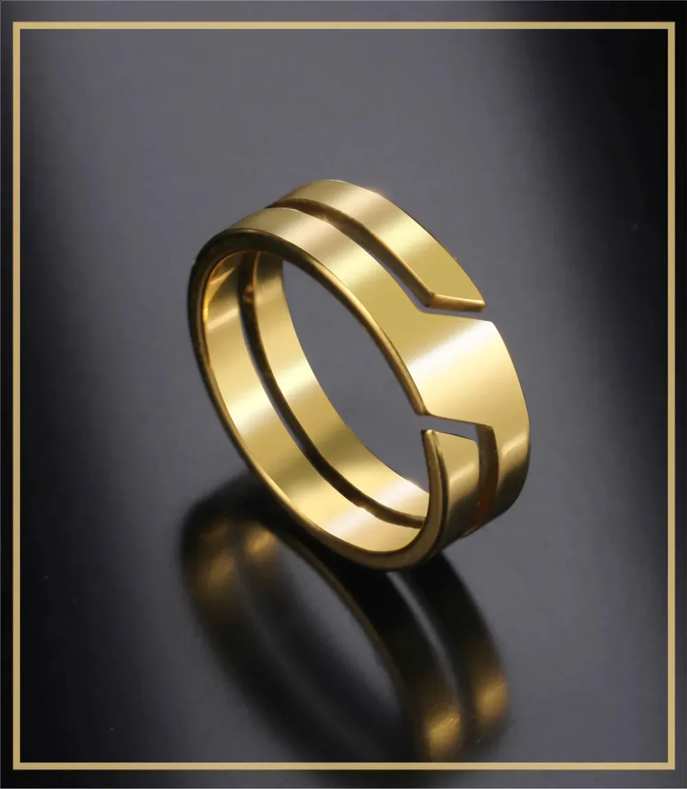 stainless Steel Ring For Men And Women Black Minimalist Casual Finger 2025 Couple Jewelry Wedding Gift 250425_voghion.com