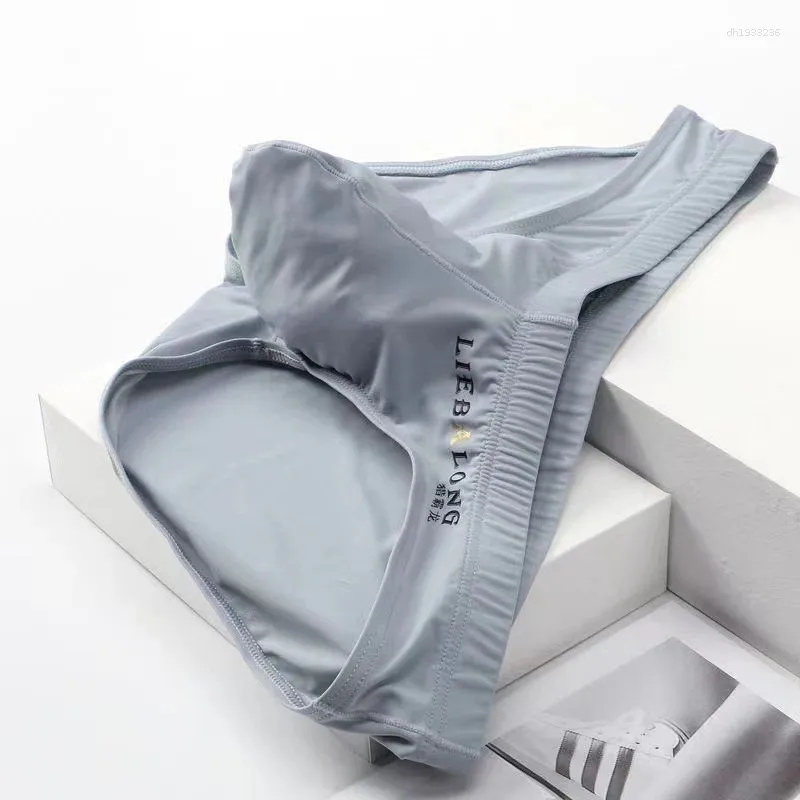 Slip Bikini Uomo Elastico Vita Bassa Traspirante Senza Cuciture Seta Slip Bikini Uomo Elastico Vita Bassa Traspirante Senza Cuciture Seta