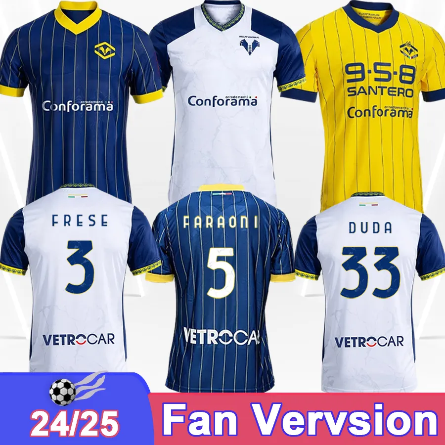 Save Big on Bulk Hellas Verona Jersey 24 25 Hellas Verona Mens Soccer  Jerseys MITROVIC LIVRAMENTO FARAONI LAZOVIC HARROUI DAWIDOWICZ SUSLOV  TCHATCHOUA