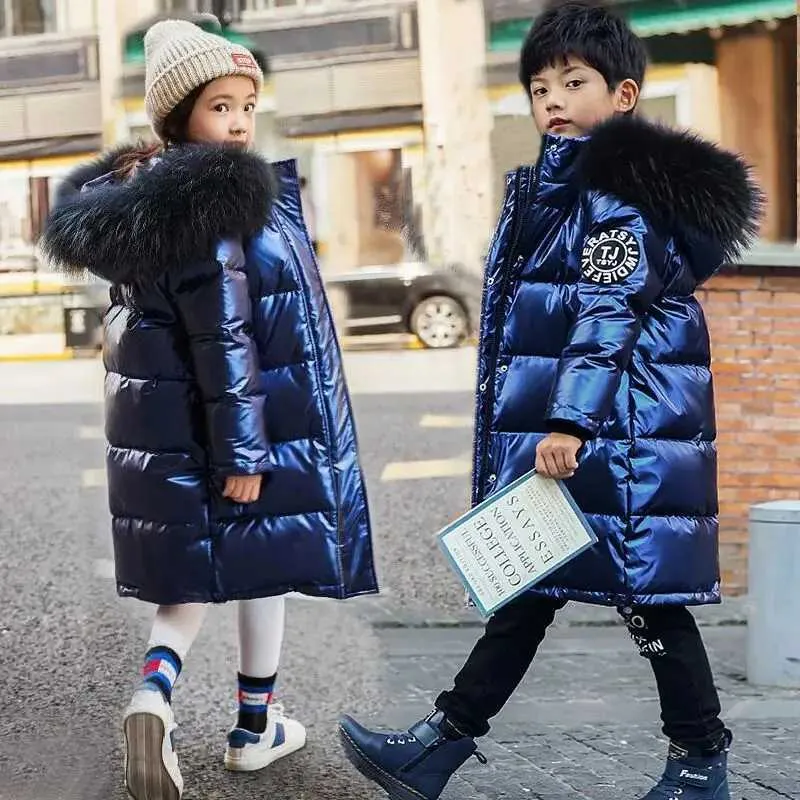 Girls Winter Coats: Kids Warm Thick Down Parka Hooded Waterproof