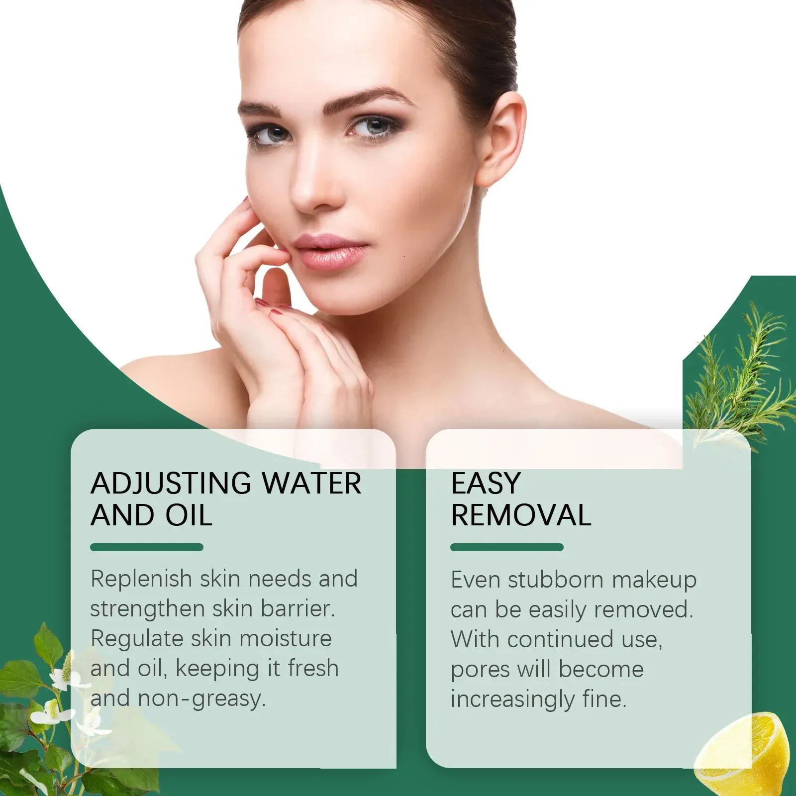 Makeup Removal Oil Pore Cleansing Oil Cleansing Face Eyes and Lips Refreshing Facial Cleanser Oil 250522