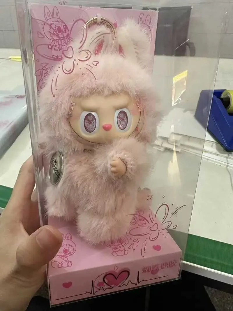 Labubu Toy 17cm Pink Butterfly Angel Zimomo Vinyl Pendant Cute