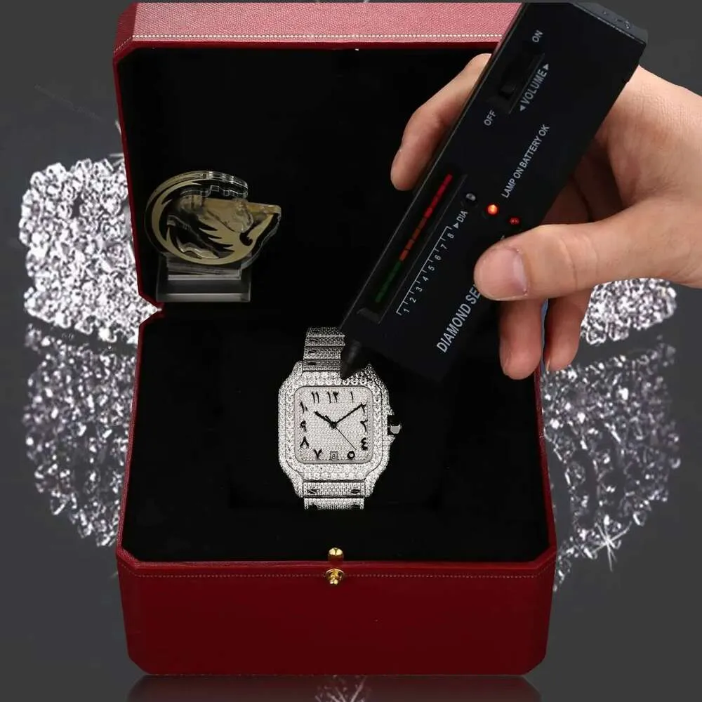 VVV Moissanite test GRA dia free delivery to your door watchmen's Hip-hop style high-end Chilled custom designer watch, sparkling