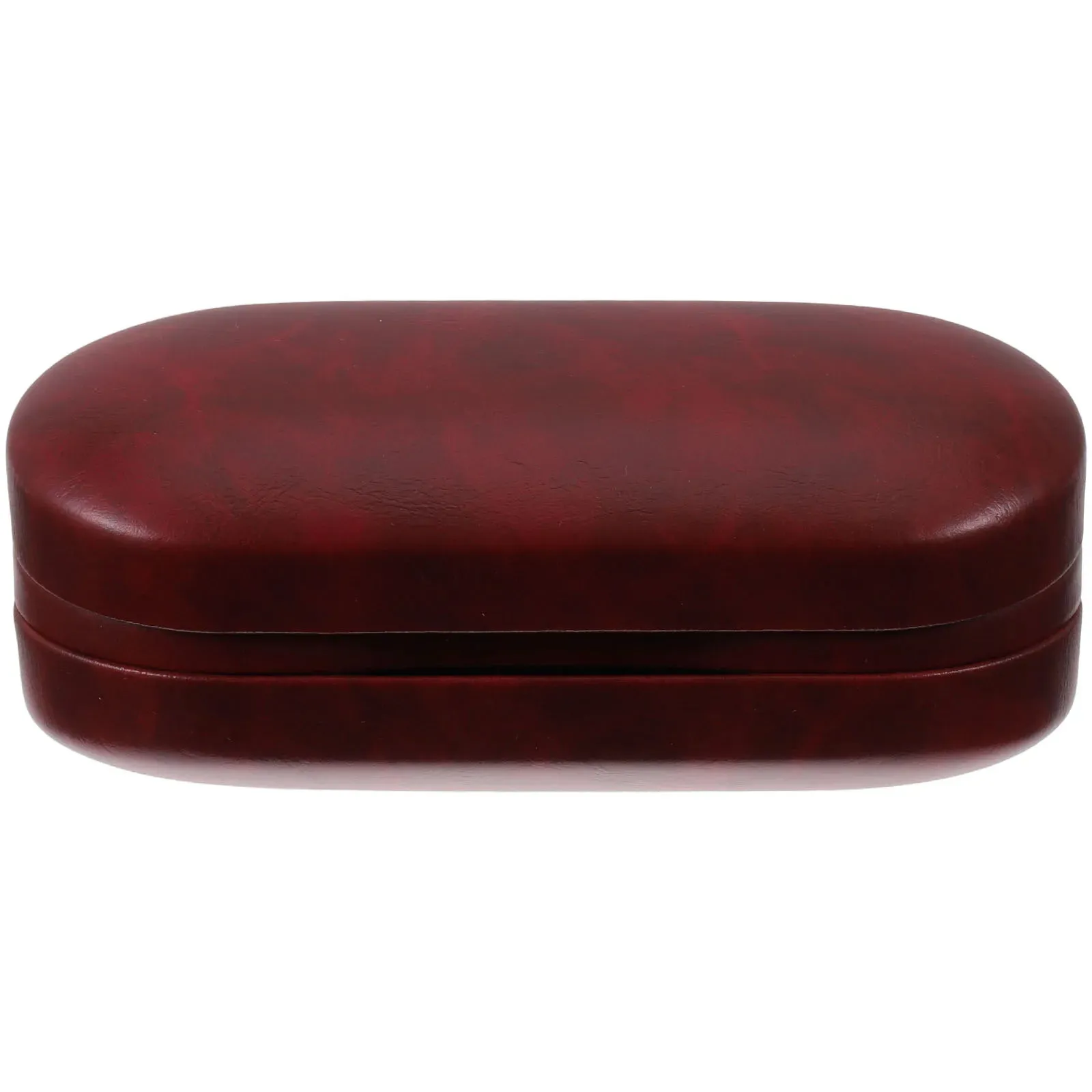 Portable Double Layer PU Storage Case For Glasses With Hardshell Mirror ...