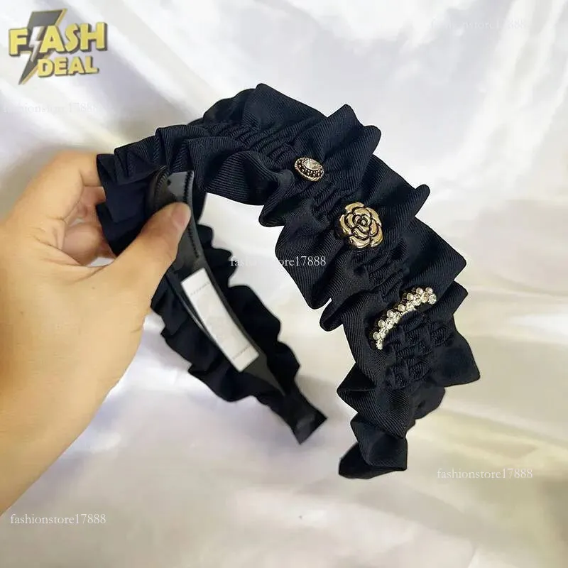 Save Big on Bulk Hairband Fashion 2025 Fashion Celebrity Fluffy Widened  Hairband New Letter Wide Edge Clip French Style Hair Jewelry Brand Designer 