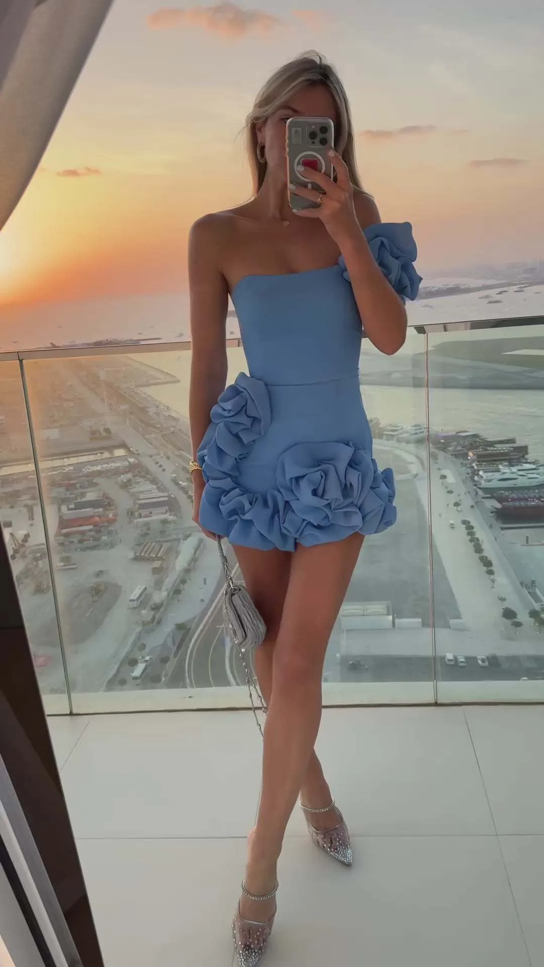 Tiffany blue lace mid-calf party dress for ladies with short sleeves and  brief style from Dhgate Basic & Casual Dresses - price 236.79