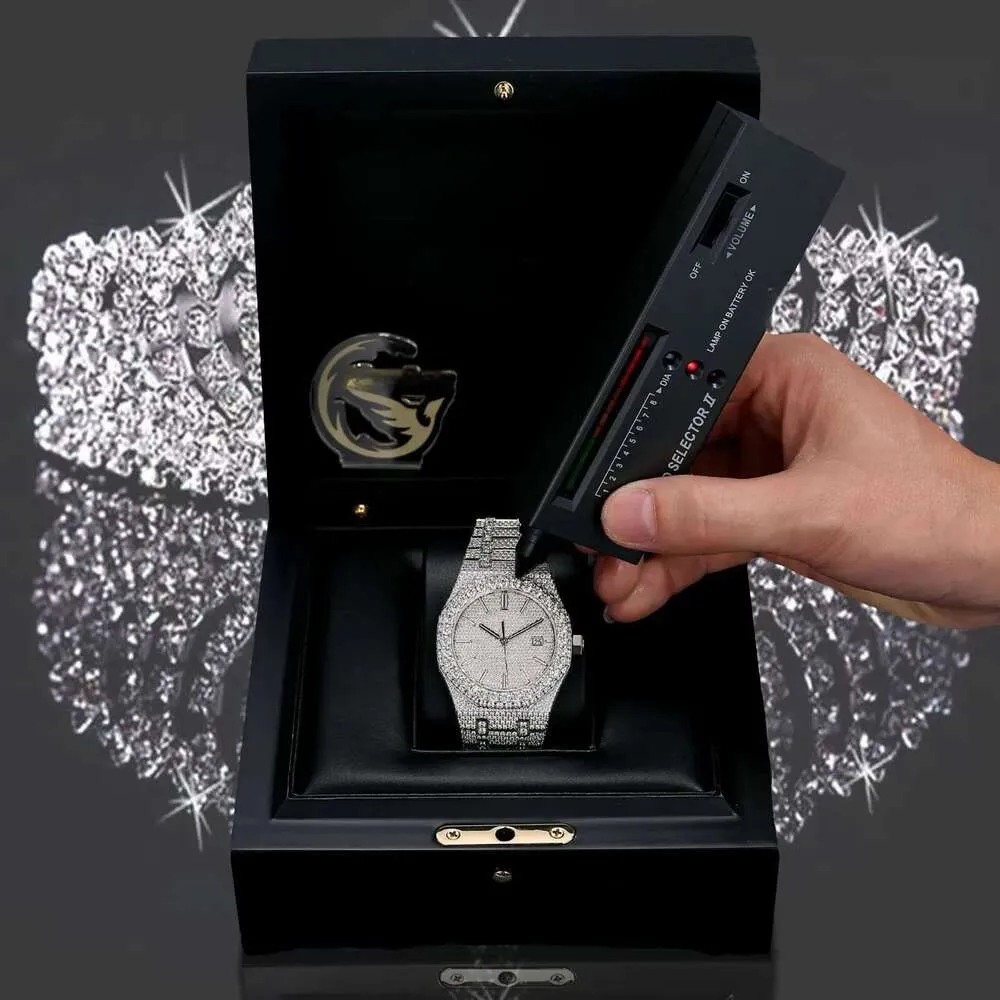 VVV Moissanite test GRA dia free delivery to your door watchmen's Hip-hop style high-end Chilled custom designer watch, sparkling