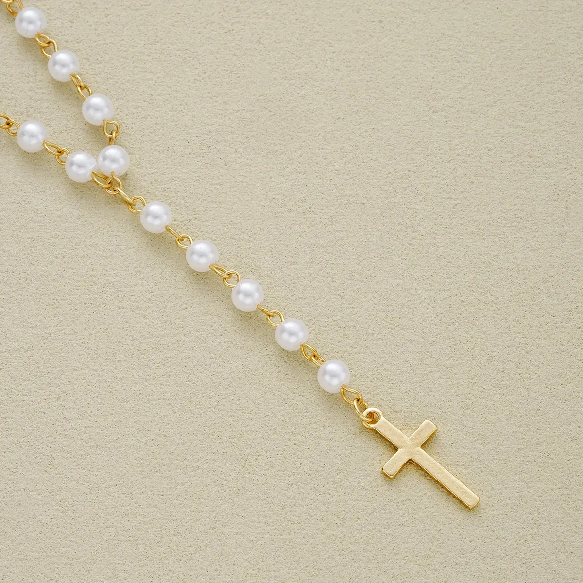 Corrente de cintura sexy boho de camada única com pérolas cruzadas para mulheres, joia de verão para biquíni._voghion.com