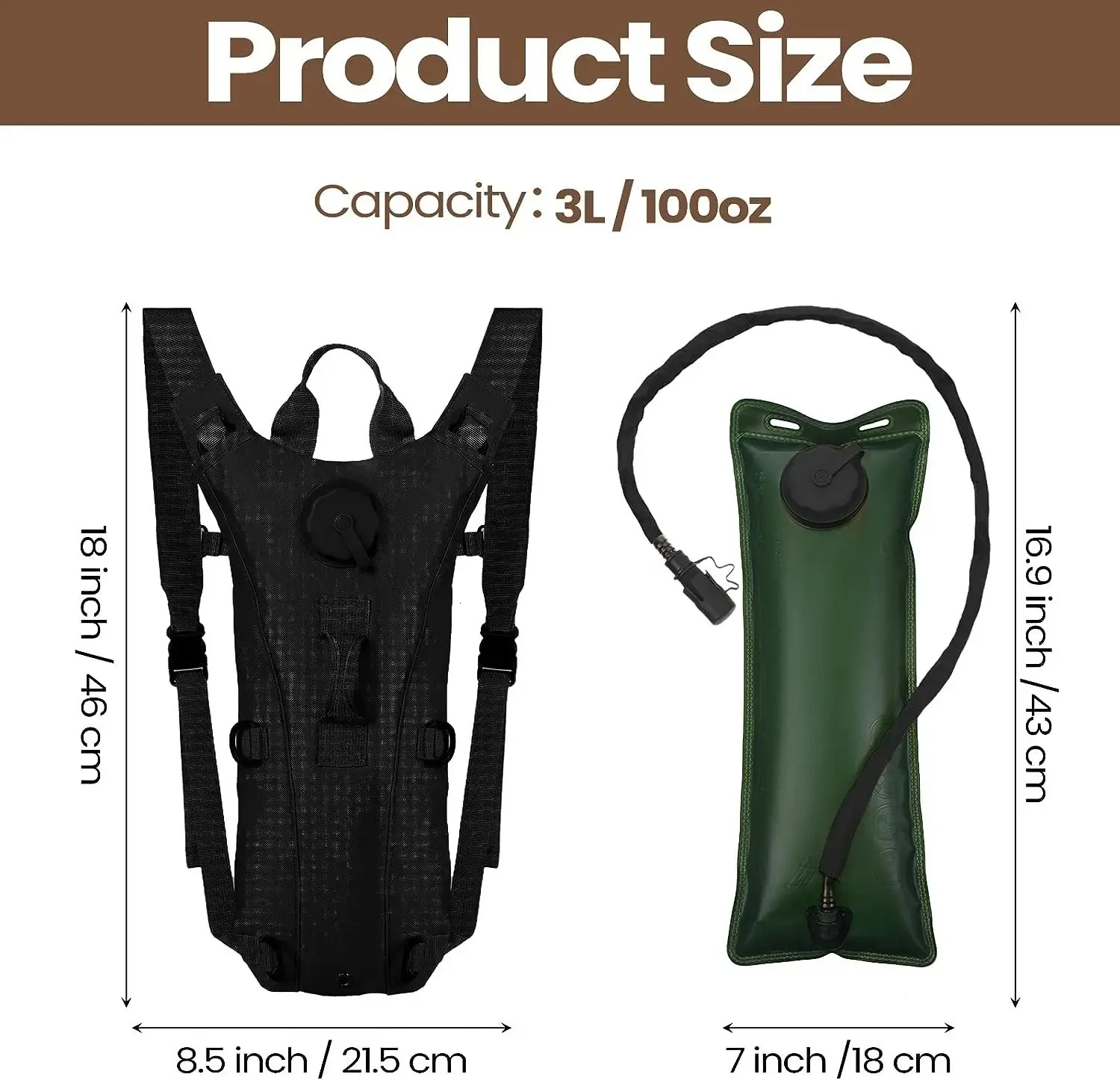 Mochila De Senderismo Con Sistema De Hidratación Y Bolsa De Agua 2-Liter Gratuita Para Hombr, Mujer, Niños, Ideal Para Correr Y Ciclismo - China Mochila Hidratación Y Agua Precio