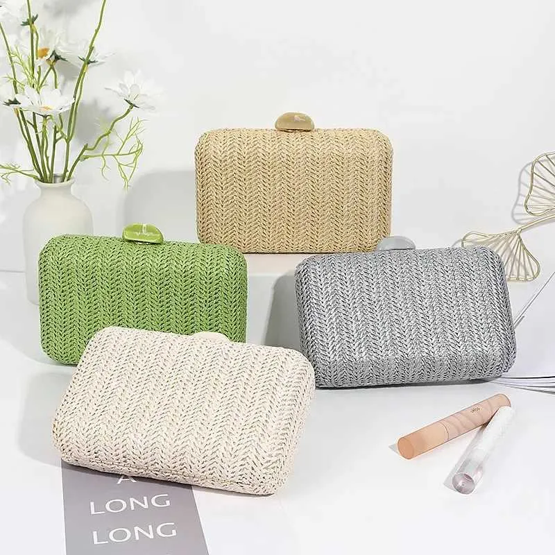 Save Big on Bulk Beige Clutch Evening Bag Elegant Woven Banquet Bag Straw  Clutch, Crossbody Evening Bag In Green, Beige Silver, Perfect Formal  Dress