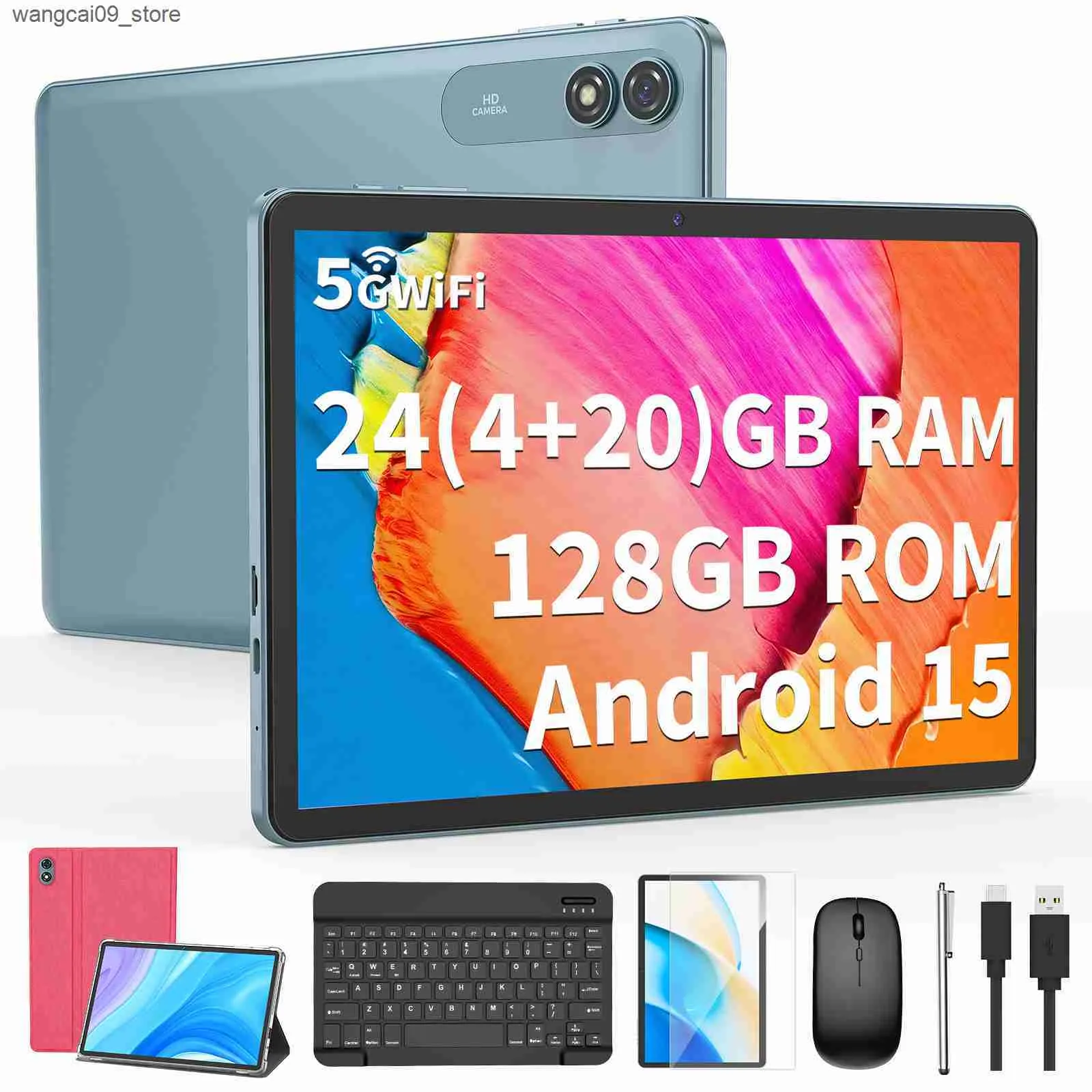 2025 Relndoo Android 15 Tablet 24GB4+20 Expanded RAM+128GB ROM