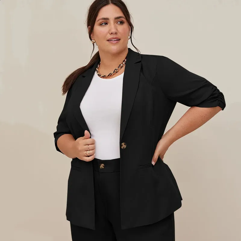 Blazer Plus Size Office Casual Clothing Plus Size Blazer Dress