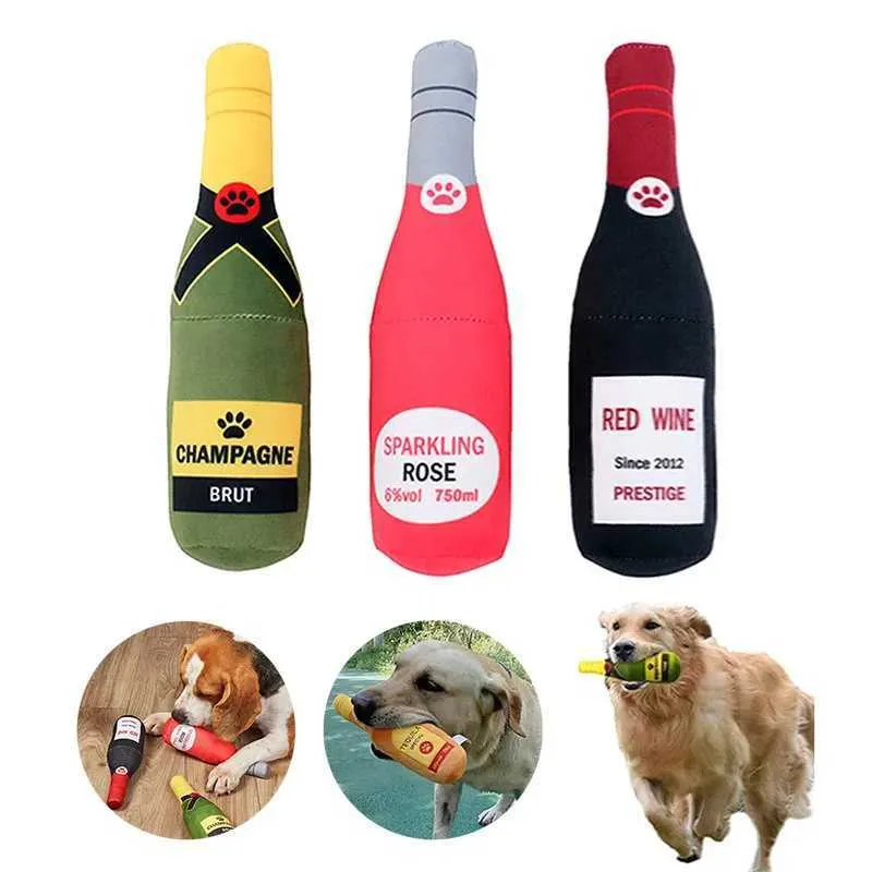 Squeaking Plush Dog Toy with Plastic Bottle for Teeth Cleaning, Small and  Large Sizes from Dhgate Dog Chew Toys