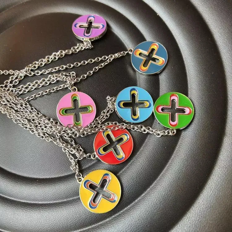 Homer Unisex Pendant Necklace Lucky Clover Enamel From