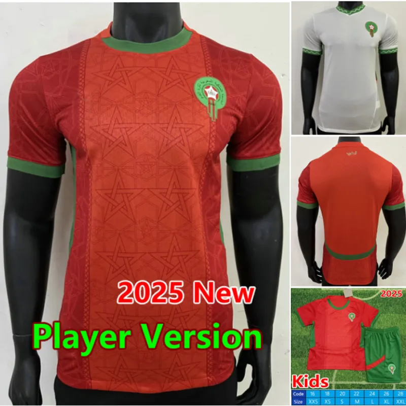 2025 Morocco Soccer Jerseys 25 26 HAKIMI Maillot Marocain ZIYECH