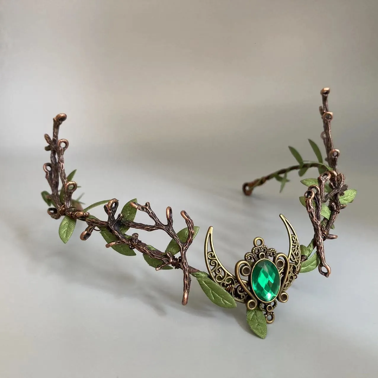 Wedding Hair Jewelry Handmade Metal Woodland Elven Forest 