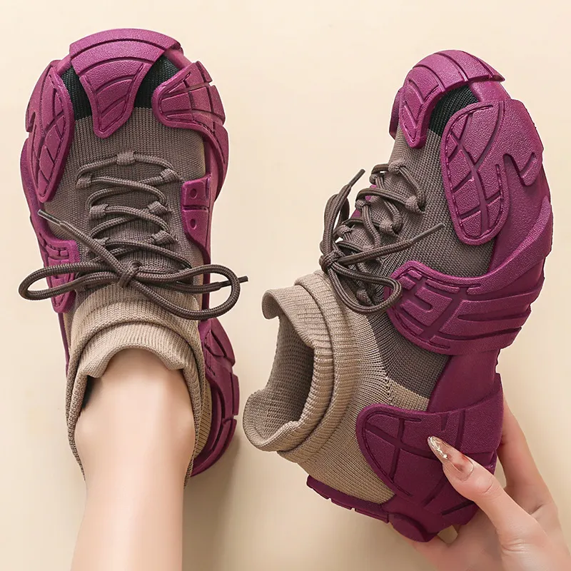 Brown Ugly Womens Shoes Womens Matte Leather Round Toe Casual