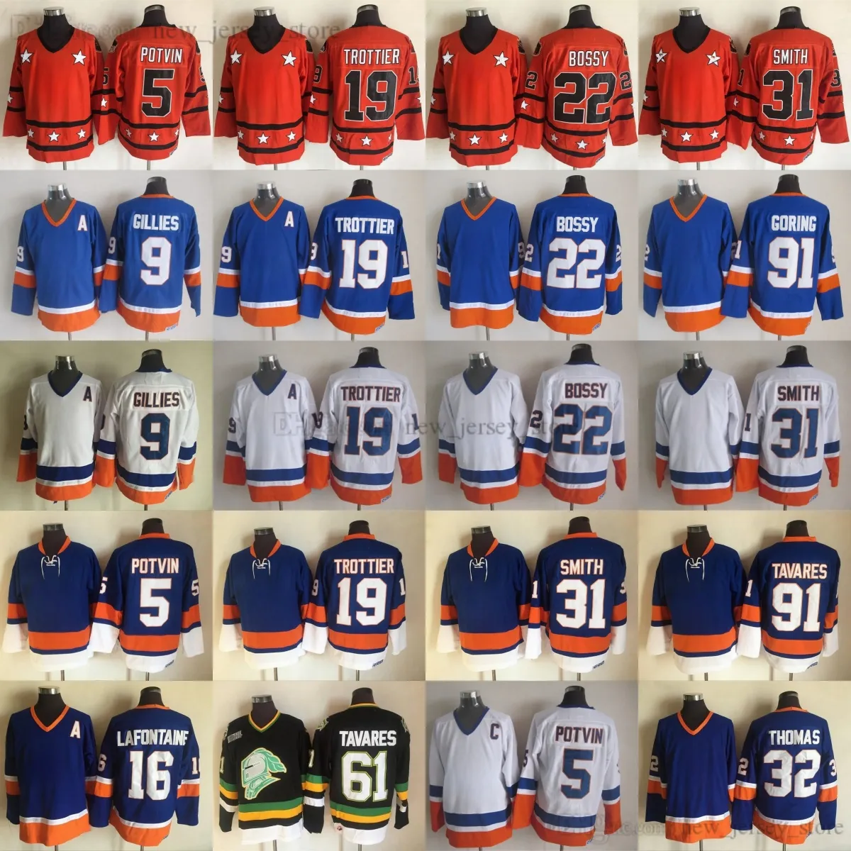 Retro Hockey Jerseys: 1997 2008 CCM Embroidery Jersey Potvin, Gillies ...