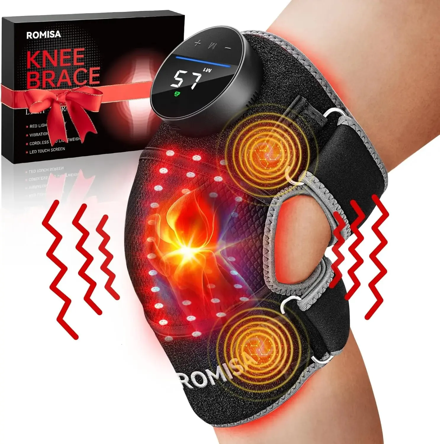 vibrating knee massager Dr BWC® AI Smart Cordless Heated Vibration Physiotherapy Hot Compress –  Dr.BWC main image 0