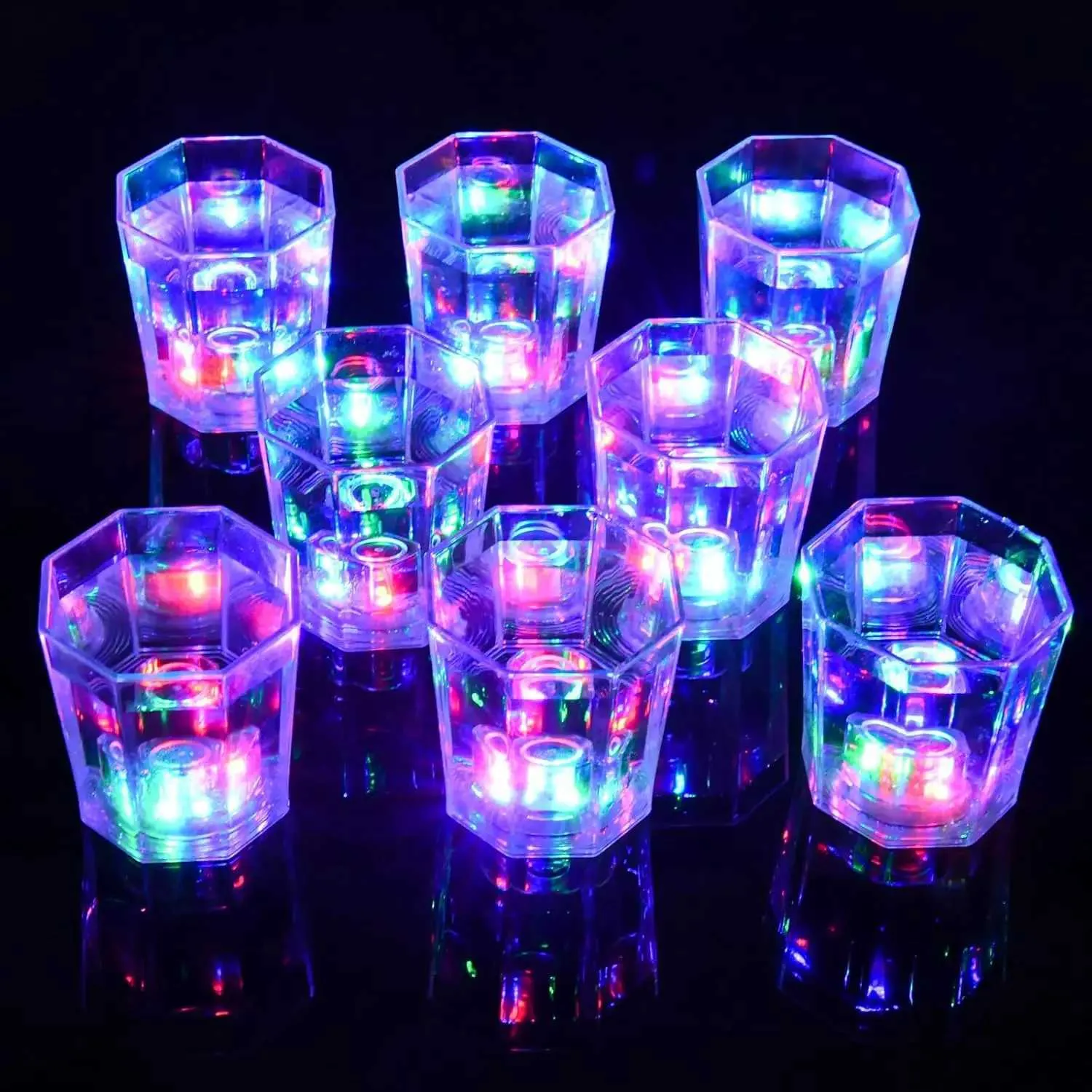 wine glasses 6 oz 12 Pack Plastic Short Stem Wine Glasses 6Oz Transparent Blush/gold Rim | Disposable Cups For Parties main image 1