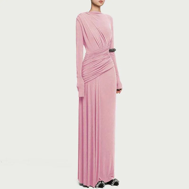 what is asymmetrical dress Olympia Asymmetrical Pleated Maxi Dress