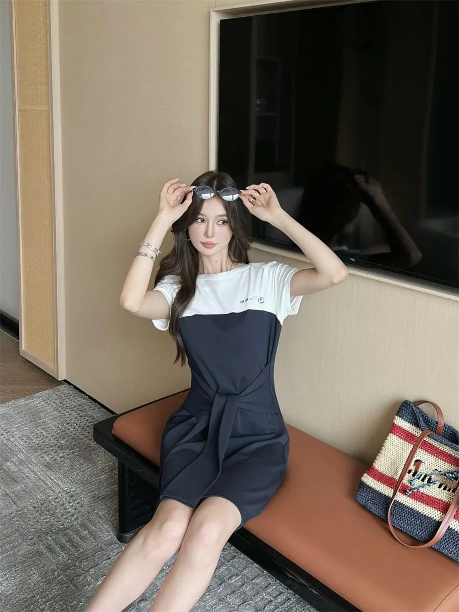 Summer Dress for Women Cotton Blend Mini Sheath Dress with Embroidery and  Crew Neck from Dhgate Urban Sexy Dresses - price 109.55