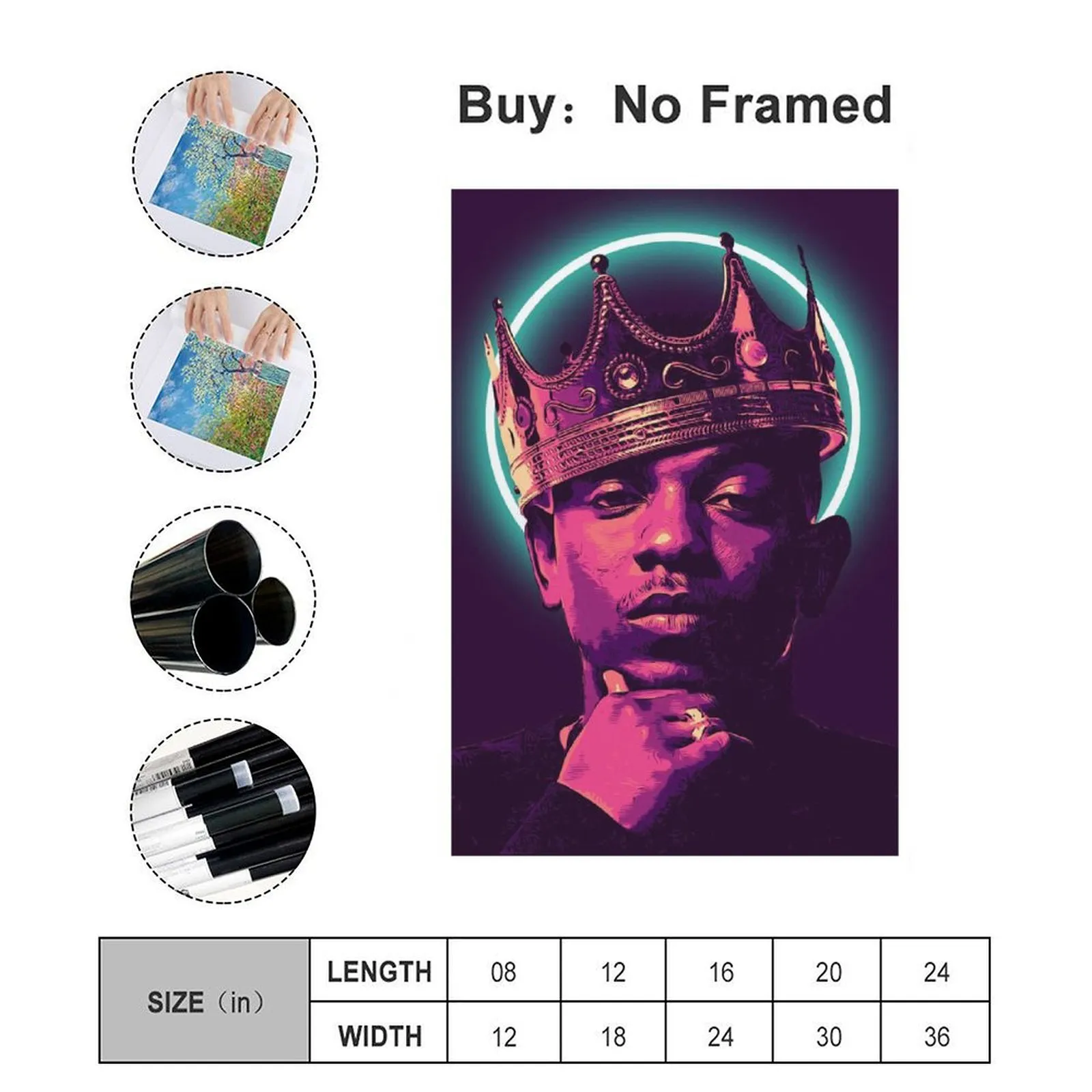 Pintura De Arte De Pared Rapper Kendrick Lamar Hip Hop Canvas Señoras  Pintura De Pared Decoración Del Hogar Decoración De Lujo Impresión Pinturas  Para La Sala De Estar Desenvío De 22,67 € | DHgate, image size:1600x1600