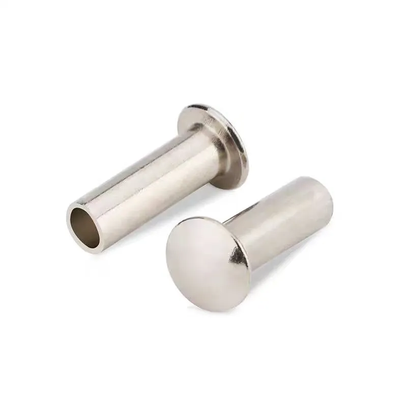 Iron flat round head rivet GB873 hollow semi hollow rivet M1.5 M1.7 ...