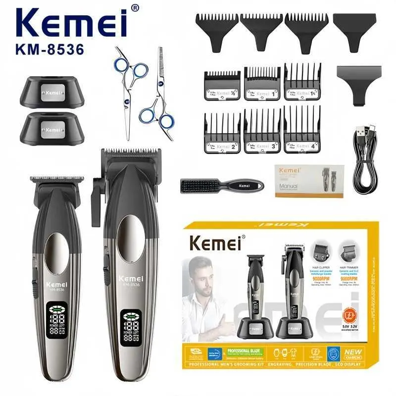 Kemei 8536 ヘアカットセット LCD、リチウムバッテリー Kemei KM 8536 Professional Hair Clipper Set High From